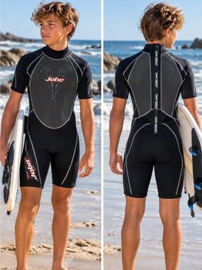 JOBE Black Neoprene Wetsuit with Short Sleeves